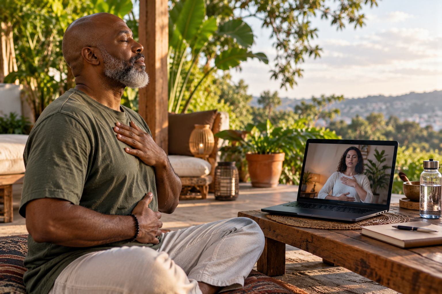 Imagem do atendimento Breathwork – Respiração Consciente e Alquimia do Sopro Divino