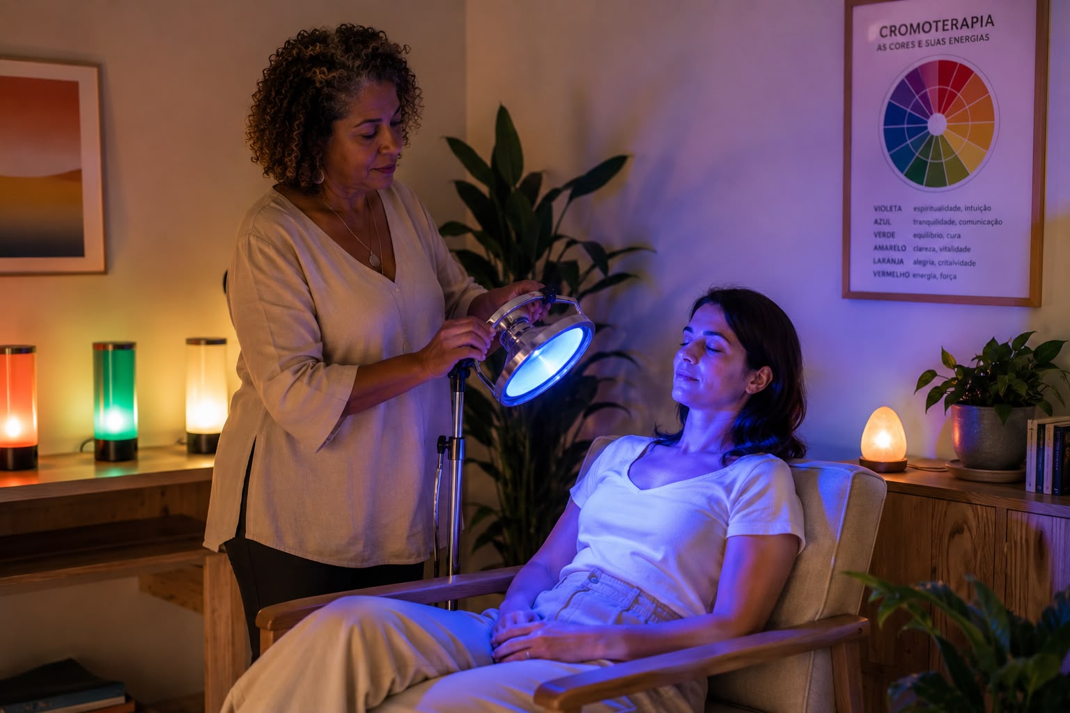 Imagem do atendimento Cromoterapia – Alquimia das Cores e Harmonização Energética