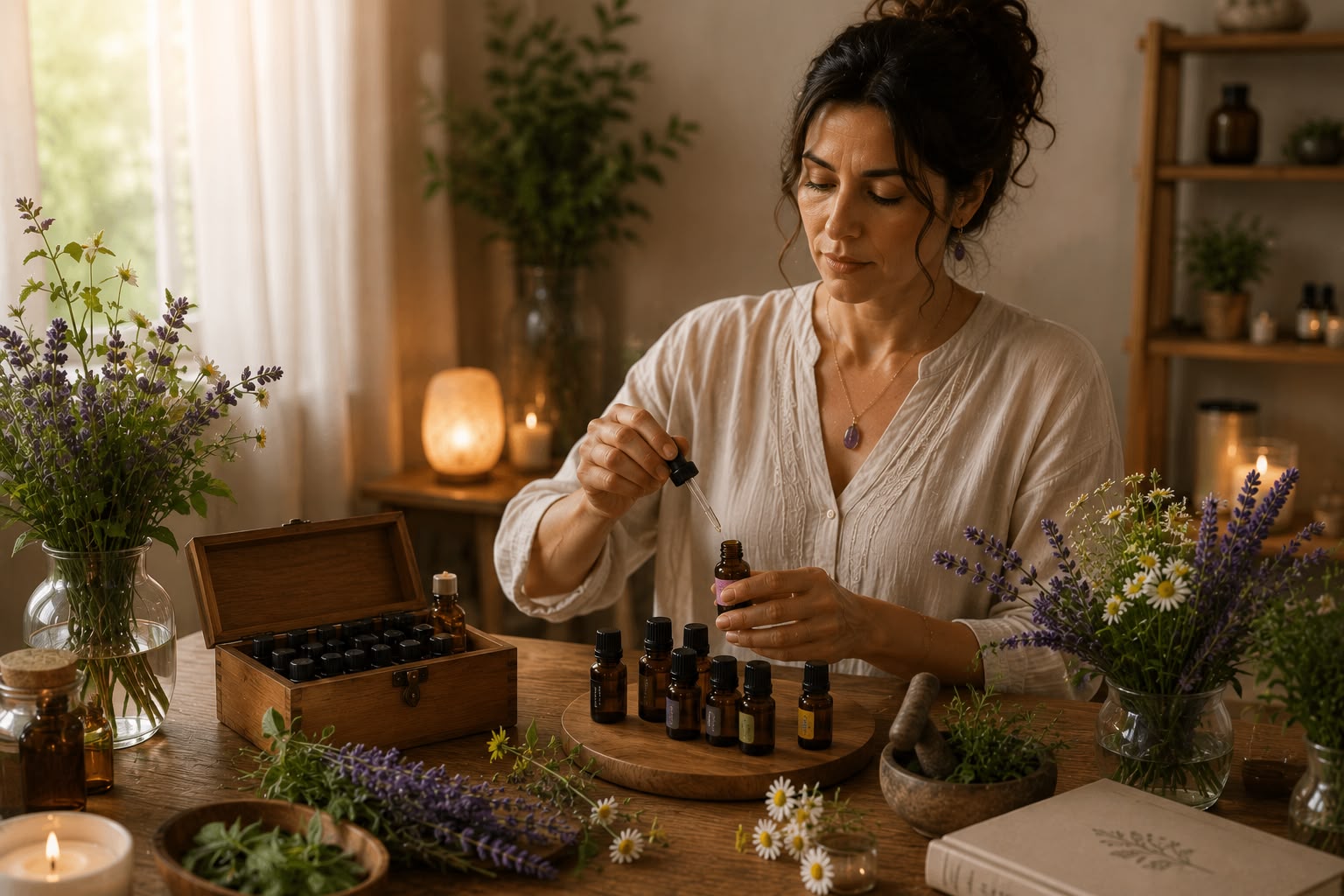 Imagem do atendimento Aromaterapia – Alquimia dos Aromas e Harmonização Energética